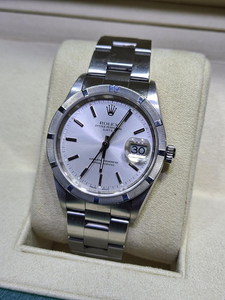 34mm rolex #15210 stainless steel mint year 2002