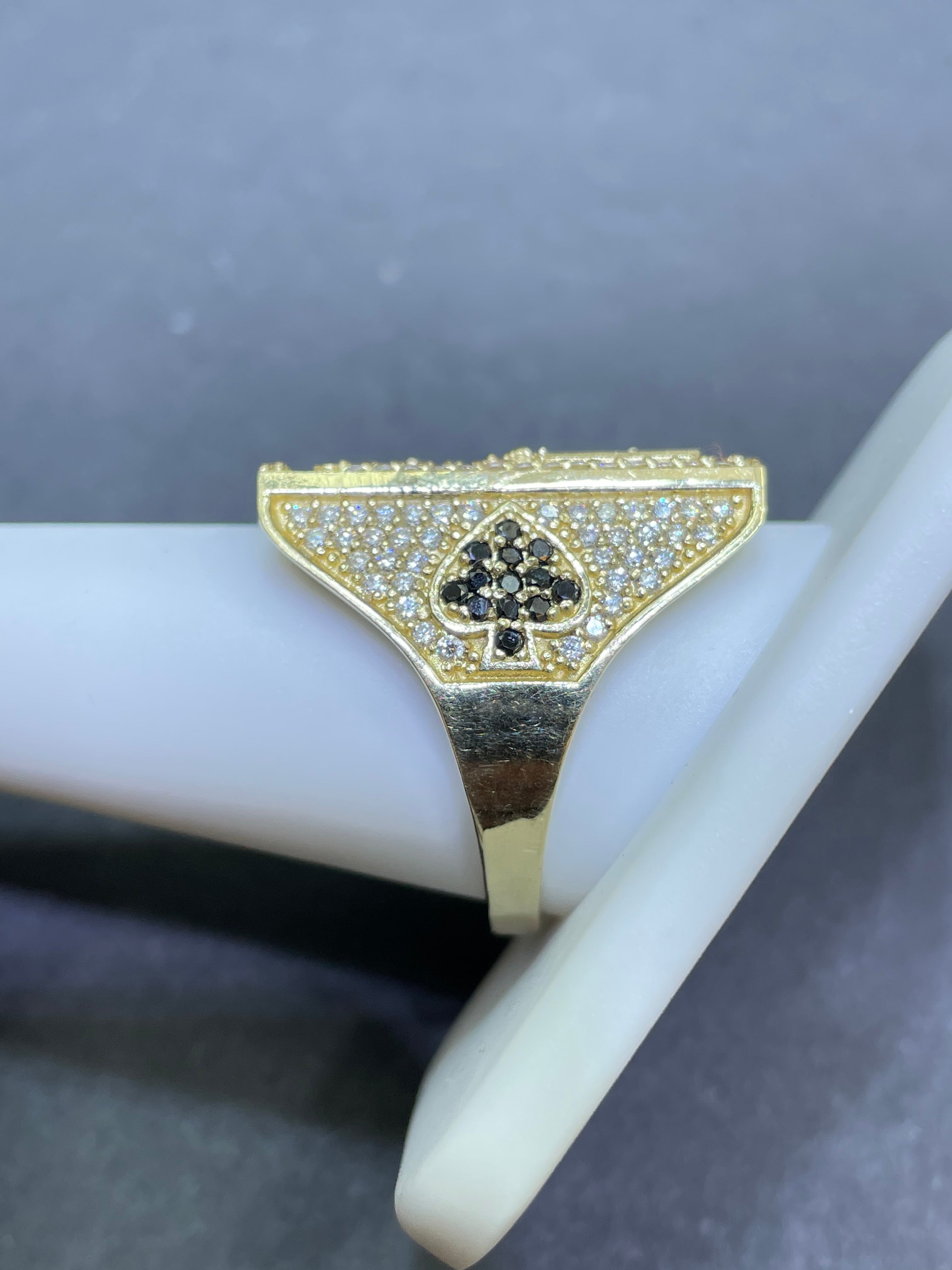 Iced out online Ace Ring