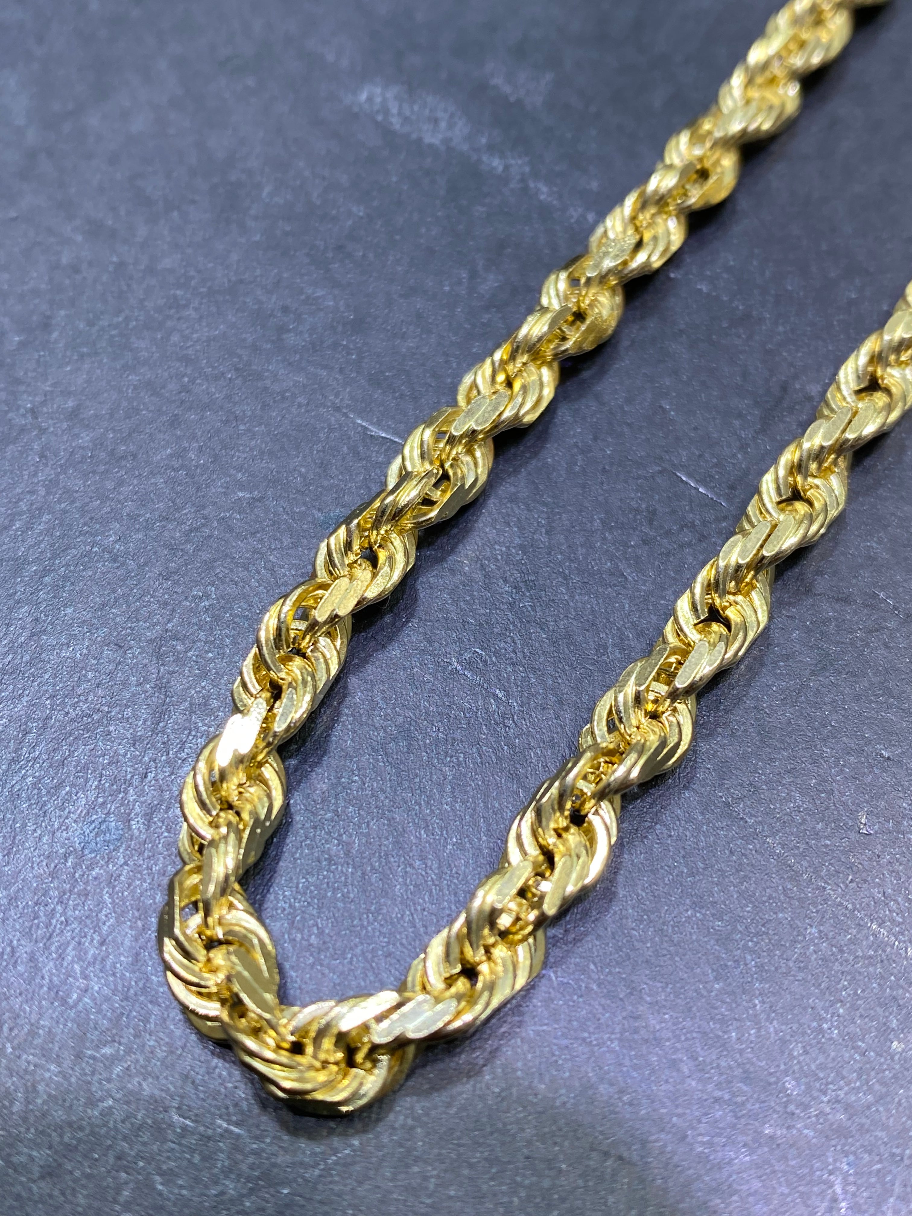 new 14k solid rope chain ,made in italy 🇮🇹 27gram,3.6mm,24inches