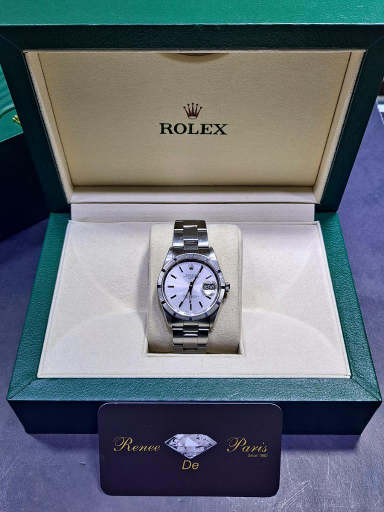 34mm rolex #15210 stainless steel mint year 2002