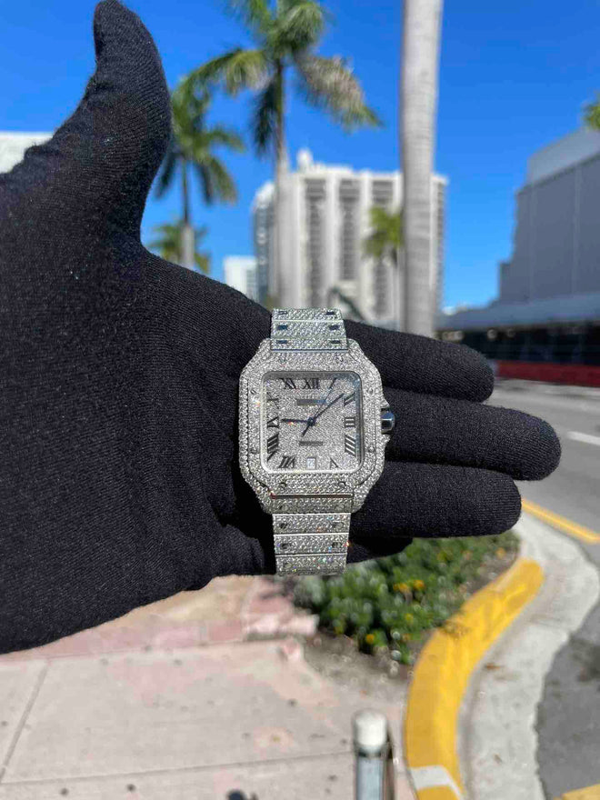 Bust Down Cartier Watches RDP Jewelry RDP Miami Beach Jewelry
