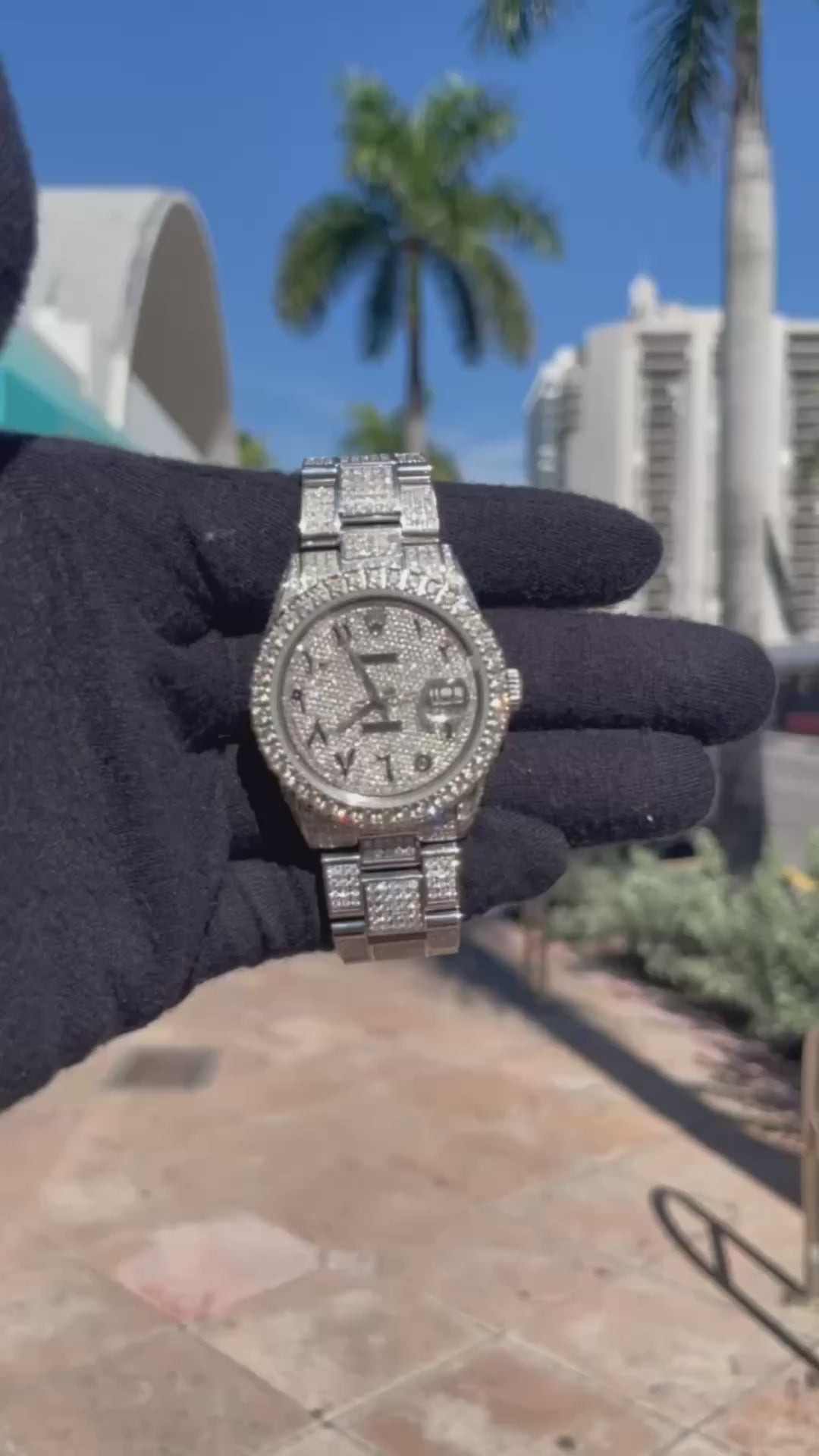 Rolex Datejust Iced Out Watch video