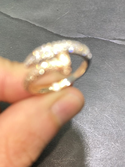 New 14k Vs1 Natural Diamond Nail Ring
