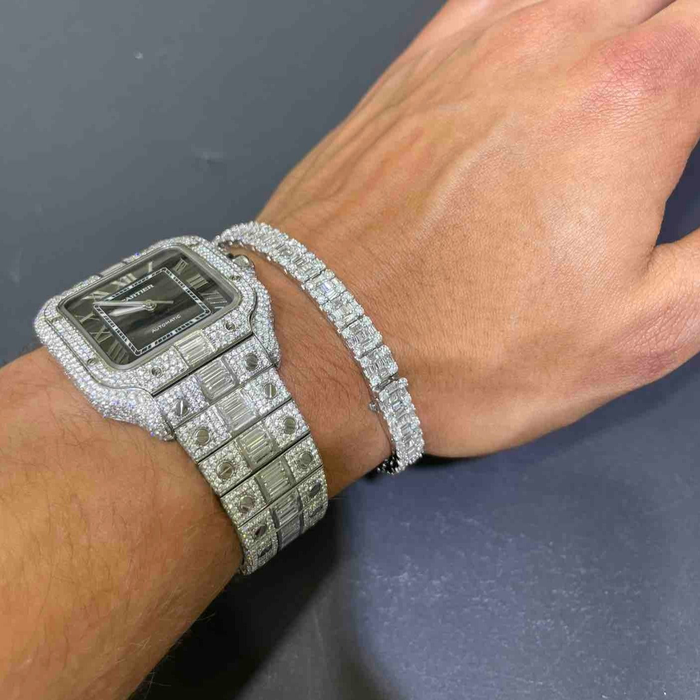 "tennis armband iced out"