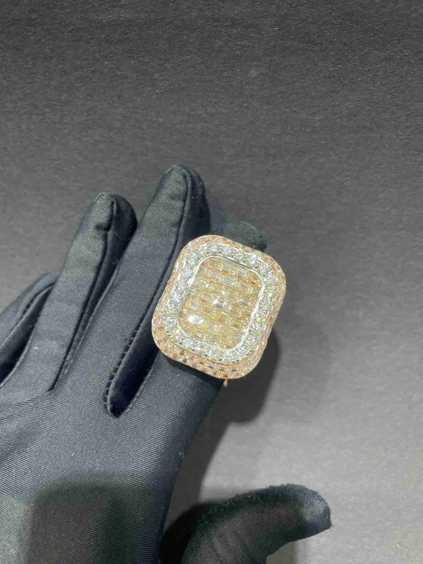 14k  Iced Out Ring