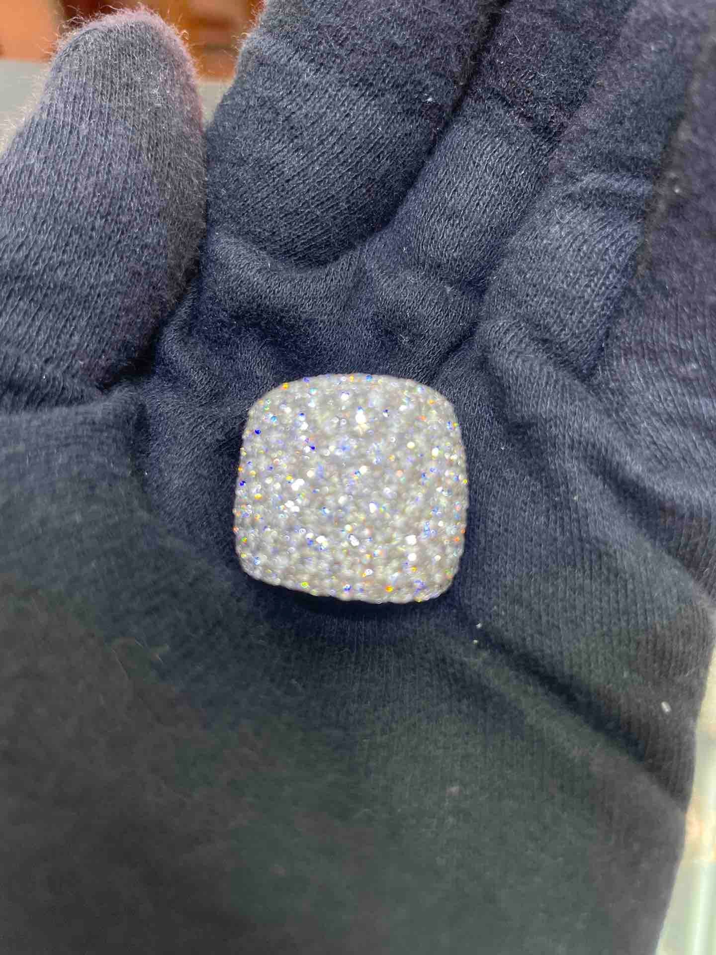 Custom Made VS1 18k 9 ct Ring with all Natural Diamonds and 13 grams of 18k White Gold