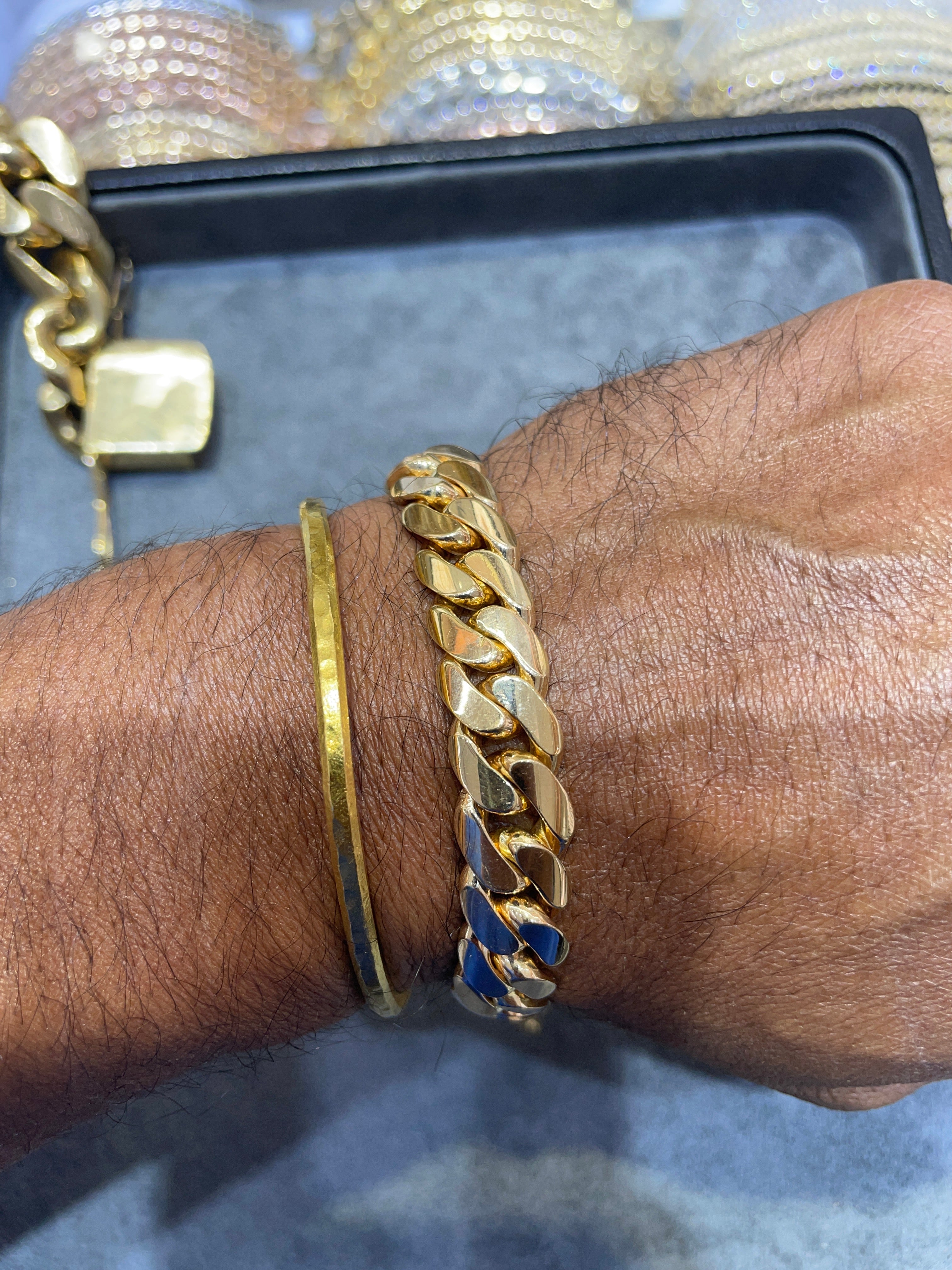 14k Miami Cuban link bracelet